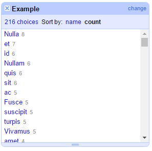 Word facet Open Refine